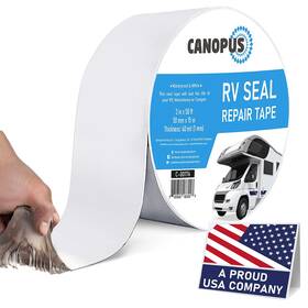 Canopus 810063612214 Rv Sealant Tape White 2 Inch X 50 Feet Roof Patch Repair Waterproof