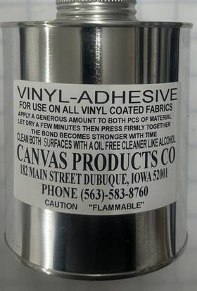3212561 Canvas Products Co. Vinyl Cement Quart Can 32 Oz Truck Tarp Fabric Repair Glue Like Hh-66