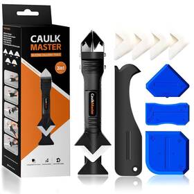 Cm3x009 Caulkmaster Silicone Caulking Tools 3 In 1 Sealant Finishing Tool With Grout Black Blue