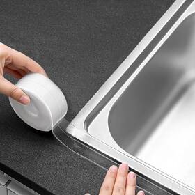 C-clear-d75 Cdfyrec Clear Caulk Tape Waterproof Self Adhesive Peel Stick Bathroom Chalk To