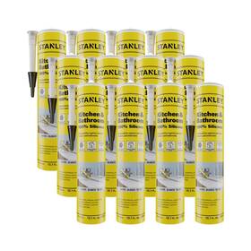 Chem 726084361065 Kitchen And Bathroom 100% Silicone Caulk - 12x10.1 Fl. Oz. Clear Waterproof