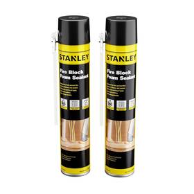 Chem 744759521835 Fire Block Foam Sealant - 2x24 Oz Orange Rated Insulation Spray For G