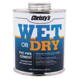 Rh-wet-qt-12 Christys Pipe Cement Aqua Blue 32 Oz. Oz