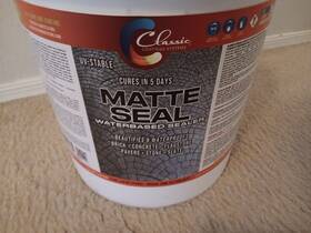 Clasic Coating System 810191032885 5 Gal. Coatings Systems Matte Seal Water Sealer. Base