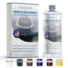 Wyb-112 Cocomfix Marine Fiberglass Repair Kit Gel Coat For Boats Color Match