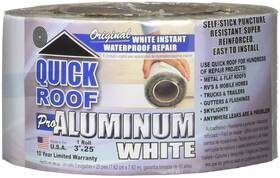 Wqr325 Cofair Prod Quick Roof Aluminum White 3 Inch X 25ft