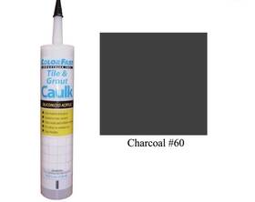 Ca-c-060-10s Color Fast Colorfast Sanded Bundle 2 Tile And Grout Caulk Poly Blend Charcoal #060 10.3 Fl Oz