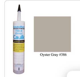 Ca-c-386-10s Color Fast Colorfast Siliconized Acrylic Grout Caulk Oyster Gray Non Sand-sand 10.3 Fl Oz