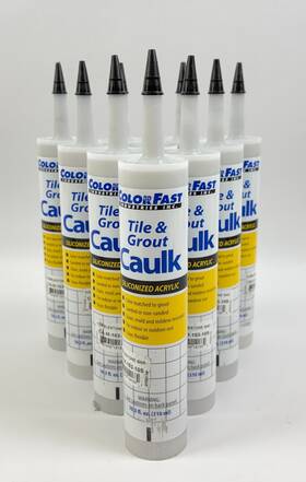 Ca-m-103-10s Color Fast Tile And Grout Caulk Siliconized Acrylic Cobblestone 10.3 Oz Set Of 10