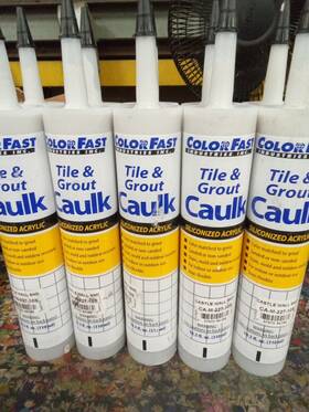 Ca-m-227-10s Color Fast 10 Pack Tile And Grout Caulk Sil Acrylic 10.3oz Castle Wall Snd 691ep