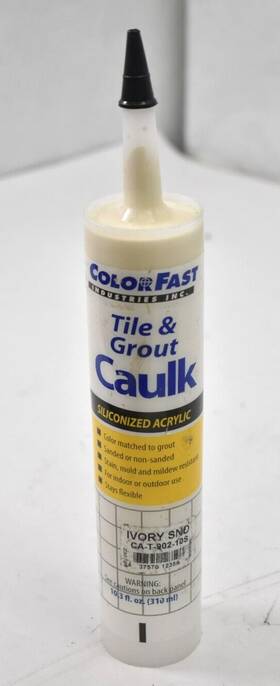 Ca-t-902-10s Colorfast Tile And Grout Caulk Siliconized Acrylic Ivory Sand