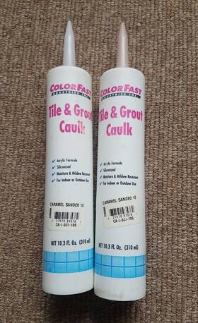 Colorfast Industries 637570935762 Inch Caramel Siliconized-acrylic Caulking - Sanded Tile And Grout Caulk