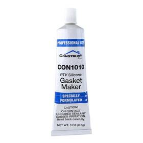 Construct Pro 852659305070 100% Rtv Clear Silicone Sealant 3oz Tube