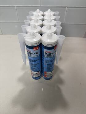 Sl-660 Cosmo 250145610329 Sl-660. 150 Adhesive Sealant-gap Filling 7mm-uv Stable. 9 Tubes