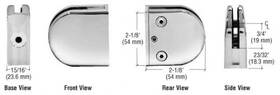 Z506ps Cr Laurence C.r. Crl Polished Stainless Z-series Round Type Flat Base Stain
