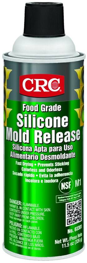 03301 Crc Industries Food Grade Silicone Mold Release - 11.5 Wt. Oz. Premium Silicon