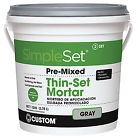 Cttsg1-2 Custom Bldg Products Gallon Gray Thin Set Mortar 010186772219
