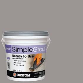 Pmg1651-2 Custom Building Products Simplegrout Gallon Delorean Gray Pre-mixed Sanded Tile