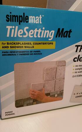 Inst.10sq Custom Building Products Sm10r1 Tile Bonding Adhesive Countertop Backsplash Shower Wall Ft Setting Mat