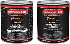 Custom Shop 445042618630 - White Epoxy Primer/sealer 2.1 Voc 1/2 Gallon Kit Anti-corrosive