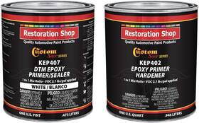 Custom Shop 705353514579 - White Epoxy Primer/sealer 2.1 Voc 1/2 Gallon Kit Anti-corrosive