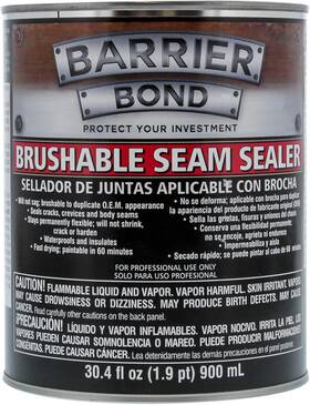 Ss101-qt Custom Shop Barrier Bond - Brushable Seam Sealer Quart Can With 30.4 Fluid Ounces Sea
