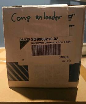 Sg9980212-02 Daikin-mcquay 120v Unloader Valve And Gasket Oem