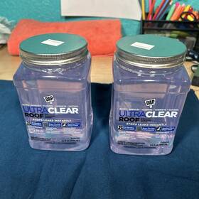 Dap 070798183964 New 2 Pack Ultra Clear Roof Waterproof Rubberized Sealant 32oz Each