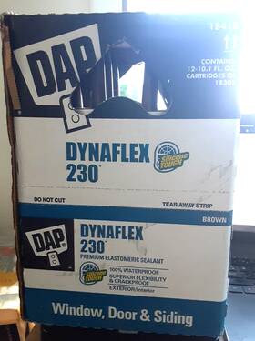 Dap 070798184190 Dynaflex 230 Brown Silicone Door Trim And Window Sealant 10.1 Oz-case Of 12