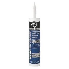 08010 Dap Waterproof Rtv Silicone Sealant 10.3 Oz White Temp Range -45 To