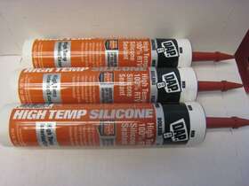 08013 Dap Lot Of 3 Waterproof Rtv High Temp Silicone Sealant 10.3 Oz Red 550 D