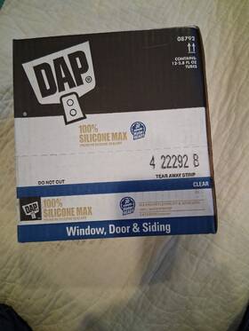 08792 Dap New 12 Pack Silicone Max Window And Door 2.8oz Each - Clear