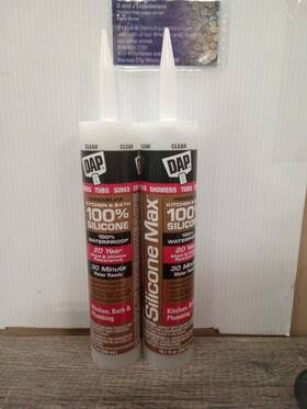 12481143 Dap 08668 Silicone Max Kitchen And Bath Sealant Clear 729 Zb