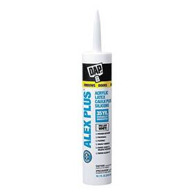 18101 Dap 18152 A Alex Plus Acrylic Latex Caulk Silicone White 10.1-oz Cartridge