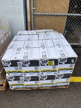 18155 Dap Caulk Pallet Acrylic Latex Brilliant White #18155 30 11.2floz Cartridges