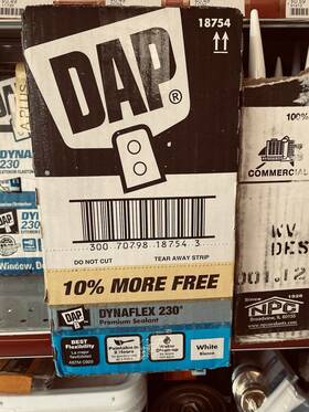 08641 Dap 18754 10.3 Oz White Rubber Sealant