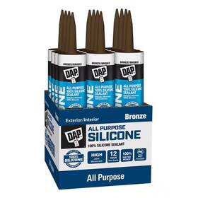 Dap 313022653698 Silicone 9.8 Oz. Bronze Window Door And Siding Sealant 12-pack