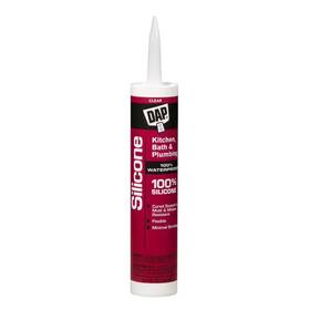 Dap 445038038046 Silicone 9.8 Oz. Clear Kitchen And Bath Caulk 12-pack