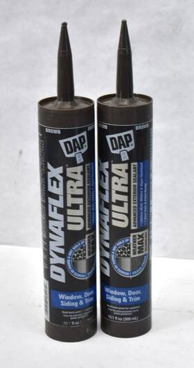 49382 Dap Lot Of 2 Dynaflex Brown Window Door Siding Trim Exterior Sealant 10.1oz
