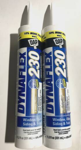 Dap 705353624957 Dynaflex 230 White Premium Sealant Window Door Trim 11.2 Oz 2 Pack