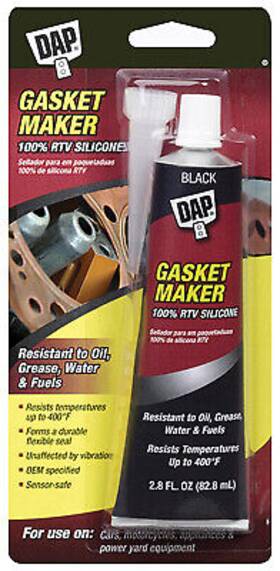 7079800754 Dap 6 Pack Gasket Sealant Silicone Rubber 2.8-oz