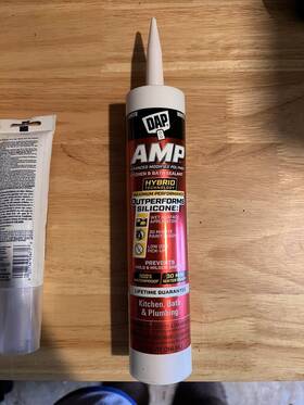 7079800762 Dap Amp White Polymer Advanced Hybrid Caulk Sealant Kitchen And Bath 9oz Flexible