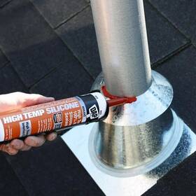 7079808013 Dap 10.3 Oz. High Temperature 100% Rtv Silicone Caulk In Red