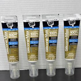 7079808792 Dap Silicone Max Premium All Purpose 100% Caulk 2.8 Fl Oz Clear