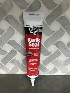 7079818001 Dap Kwik Seal Kitchen/bath Adhesive Caulk 5.5 Oz. Waterproof White 12-pack