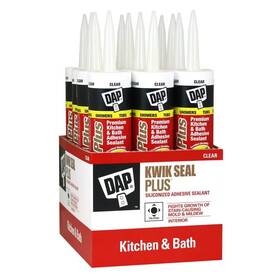 7079818516 Dap Kwik Seal Plus 10.1 Oz. Clear Premium Kitchen And Bath Siliconized Caulk