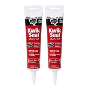 7079818873 Dap Kwik Seal 5.5 Oz. White Kitchen And Bath Adhesive Caulk 2-pack