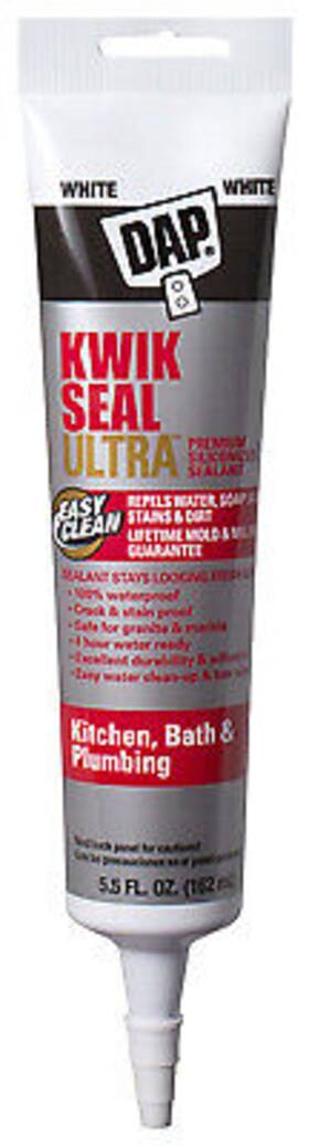 7079818914 Dap Kwik Seal Ultra Kitchen And Bath Sealant White 5.5-oz