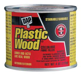 7079821502 Dap 21502 Exterior Grade Plastic Natural Wood Filler 4 Oz. Pack Of 12