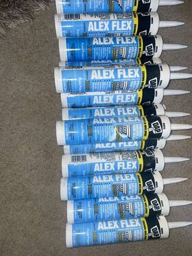 Dap 726084725522 Alex Flex 10.1 Oz. White Premium Molding And Trim Sealant 12-pack